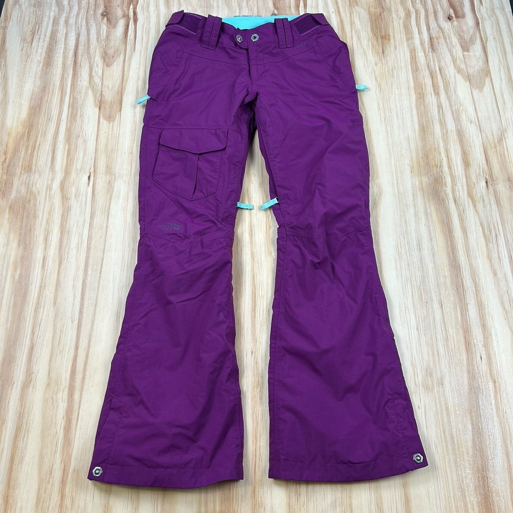 The North Face Women's Small Purple HyVent Ski Snowboard Pants Waterproof Snow